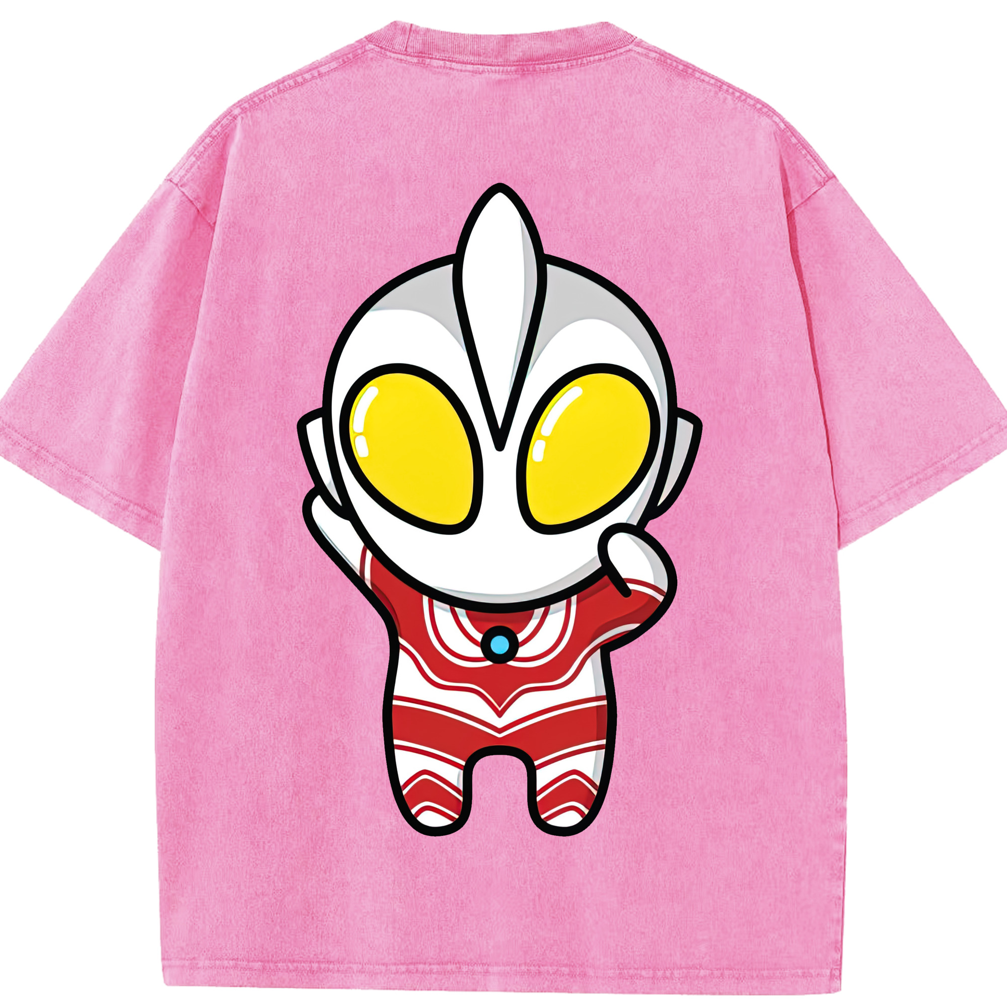 （画像用） ウルトラマン Ultraman 綿100% ヴィンテージ風 半袖Tシャツ（背面プリント）